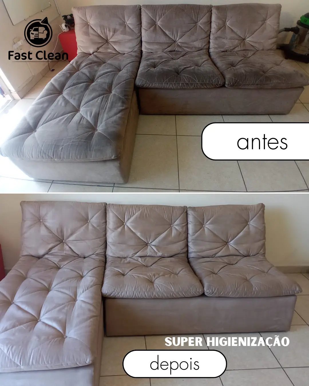 Sofá com Chaise